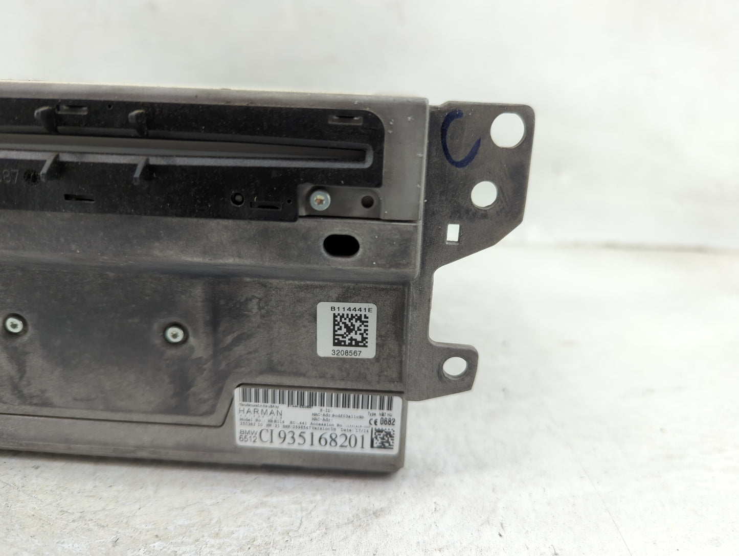 2014-2016 Bmw 528i Radio AM FM Cd Player Receiver Replacement P/N:CI 935168201 Fits Fits 2014 2015 2016 2017 2019 OEM Used A
