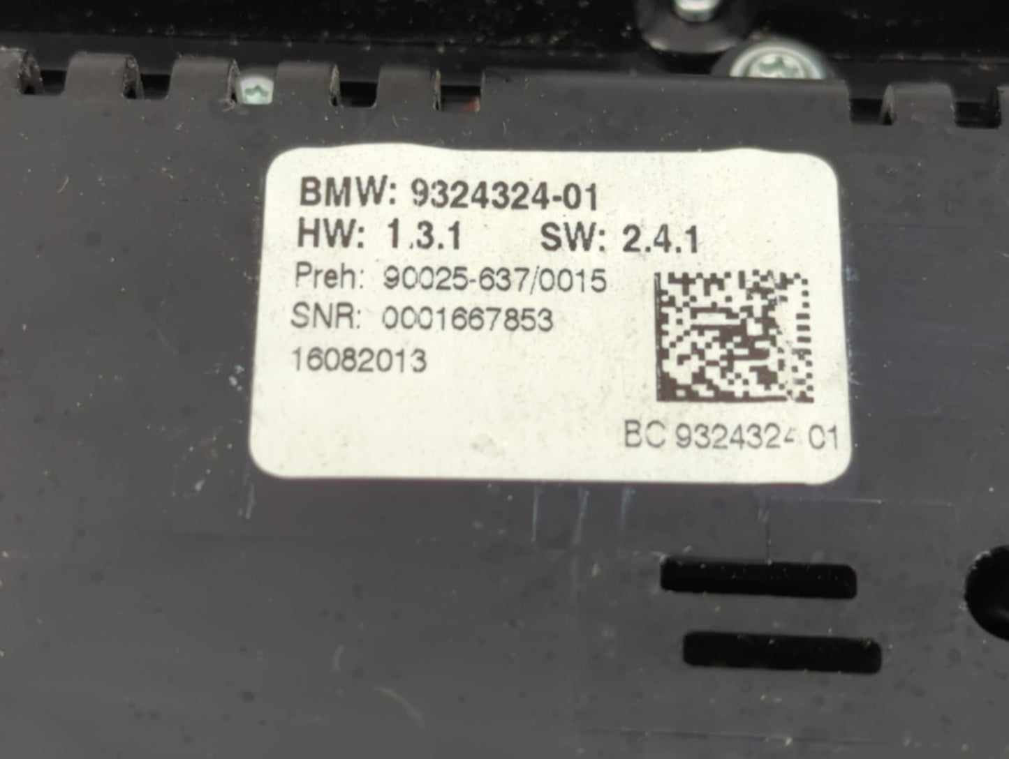 2010-2017 Bmw 535i Climate Control Module Temperature AC/Heater Replacement P/N:9324324-01 Fits OEM Used Auto Parts - Oemuse