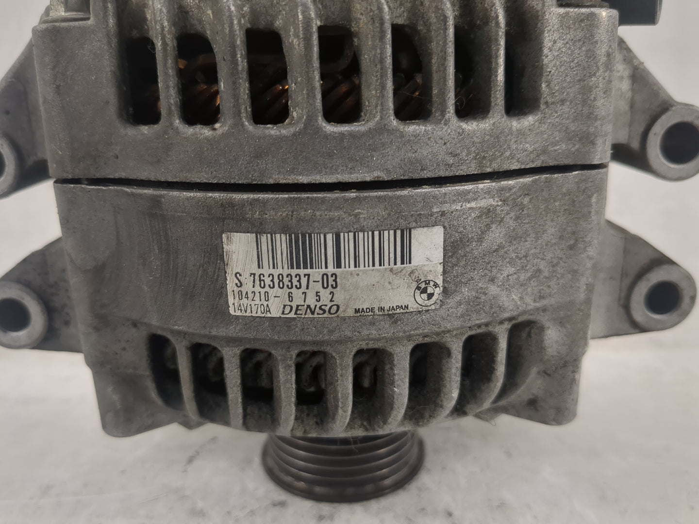 2012-2017 Bmw 535i Alternator Replacement Generator Charging Assembly Engine OEM P/N:7638337-03 104210-6505 Fits OEM Used Au
