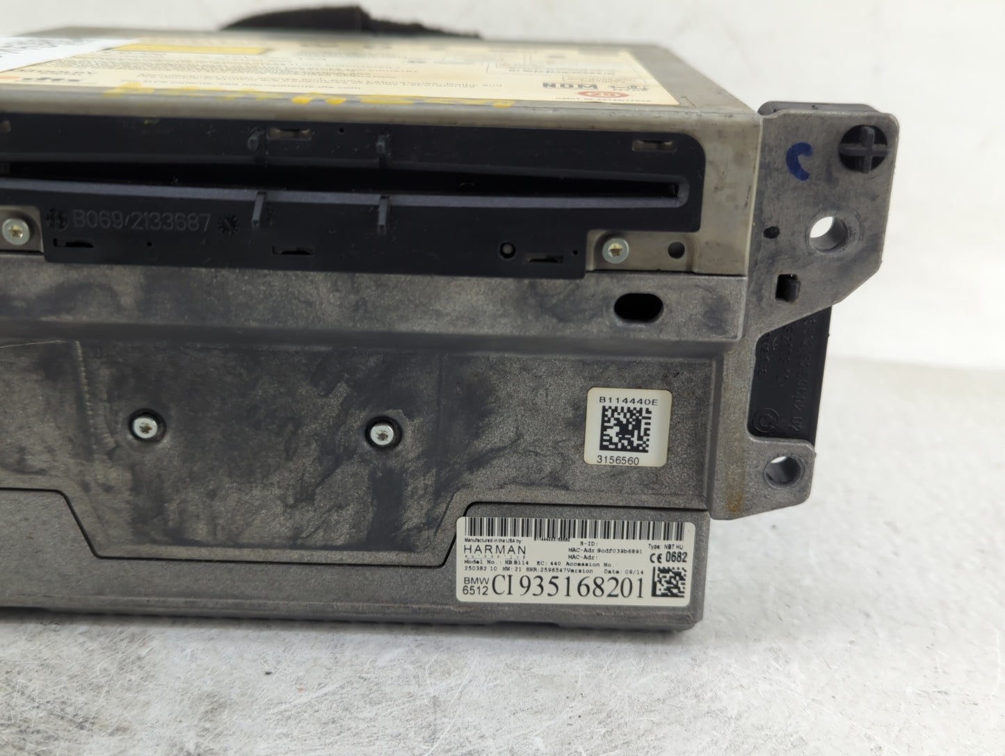 2013-2014 Bmw 535i Radio AM FM Cd Player Receiver Replacement P/N:935168201 Fits Fits 2013 2014 2015 OEM Used Auto Parts - O