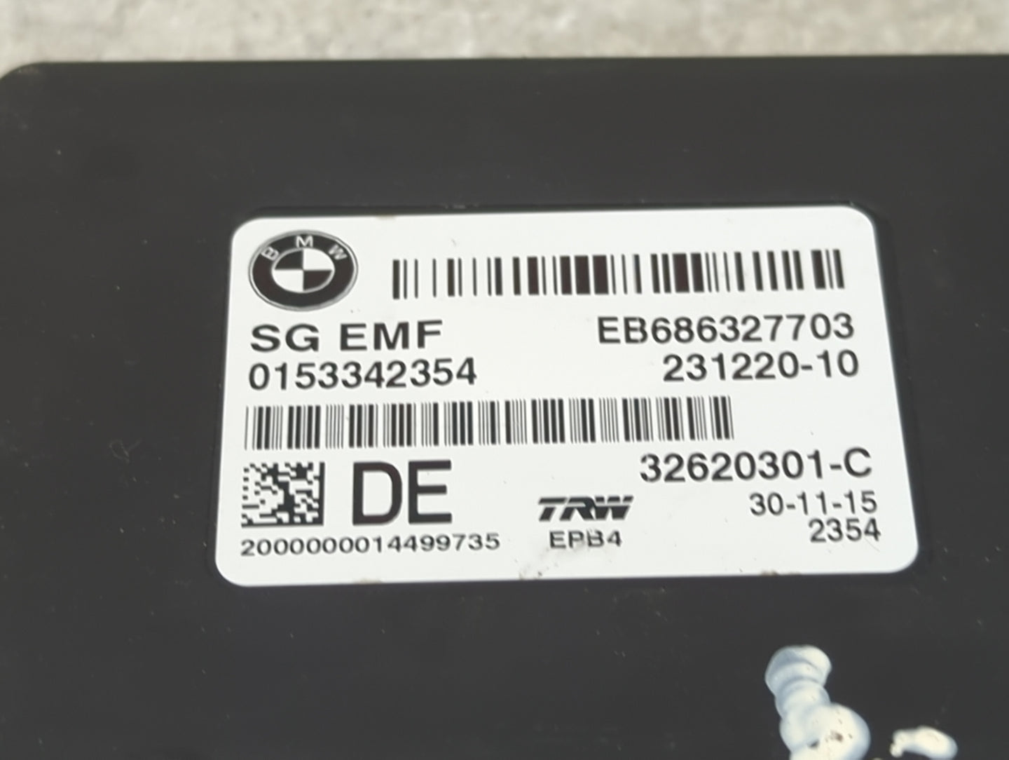 2011-2016 Bmw 535i Parking Brake Control Module 1452135 - Oemusedautoparts1.com
