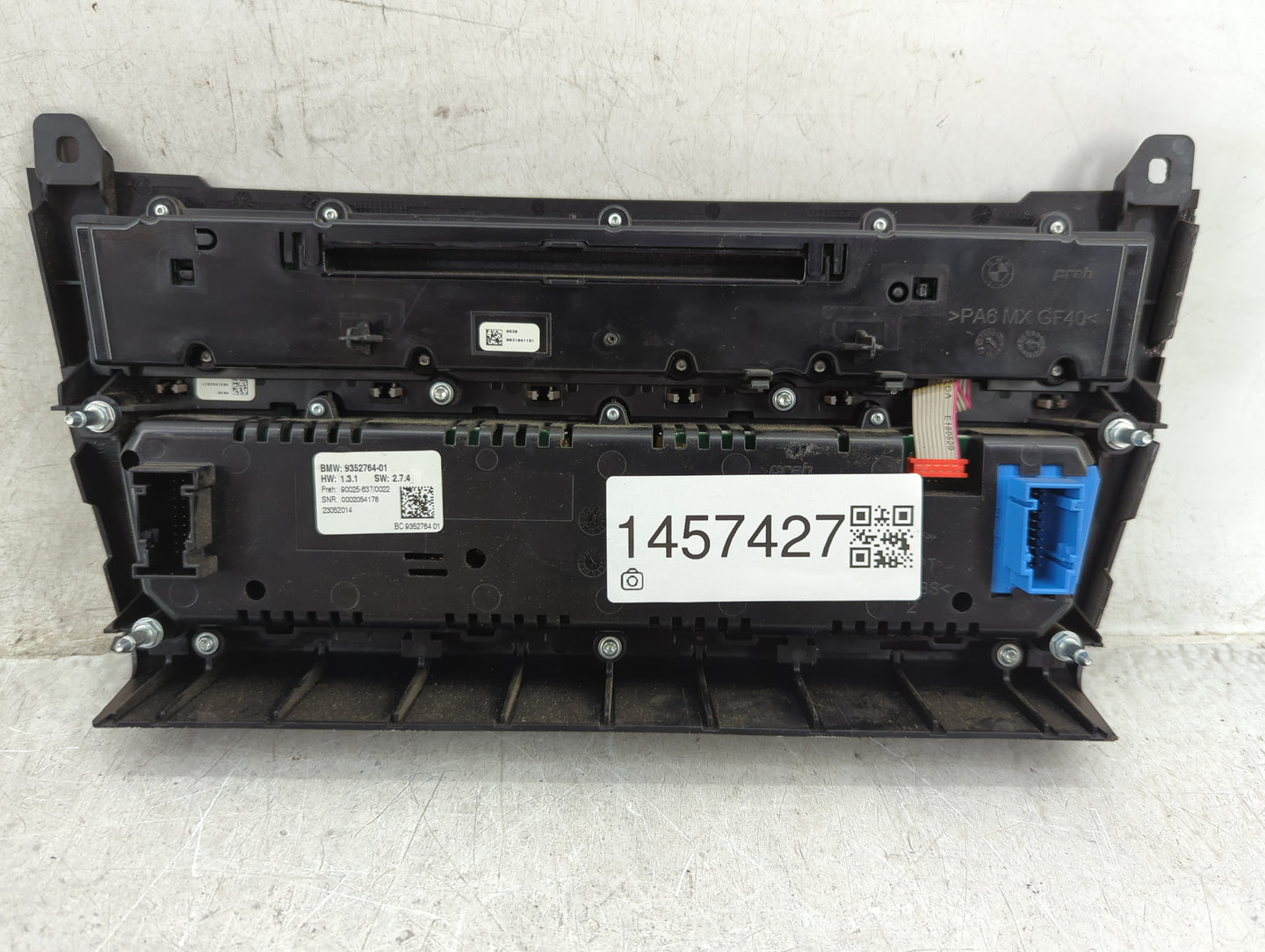 2011-2016 Bmw 535i Climate Control Module Temperature AC/Heater Replacement P/N:9352764-01 Fits Fits 2011 2012 2013 2014 201