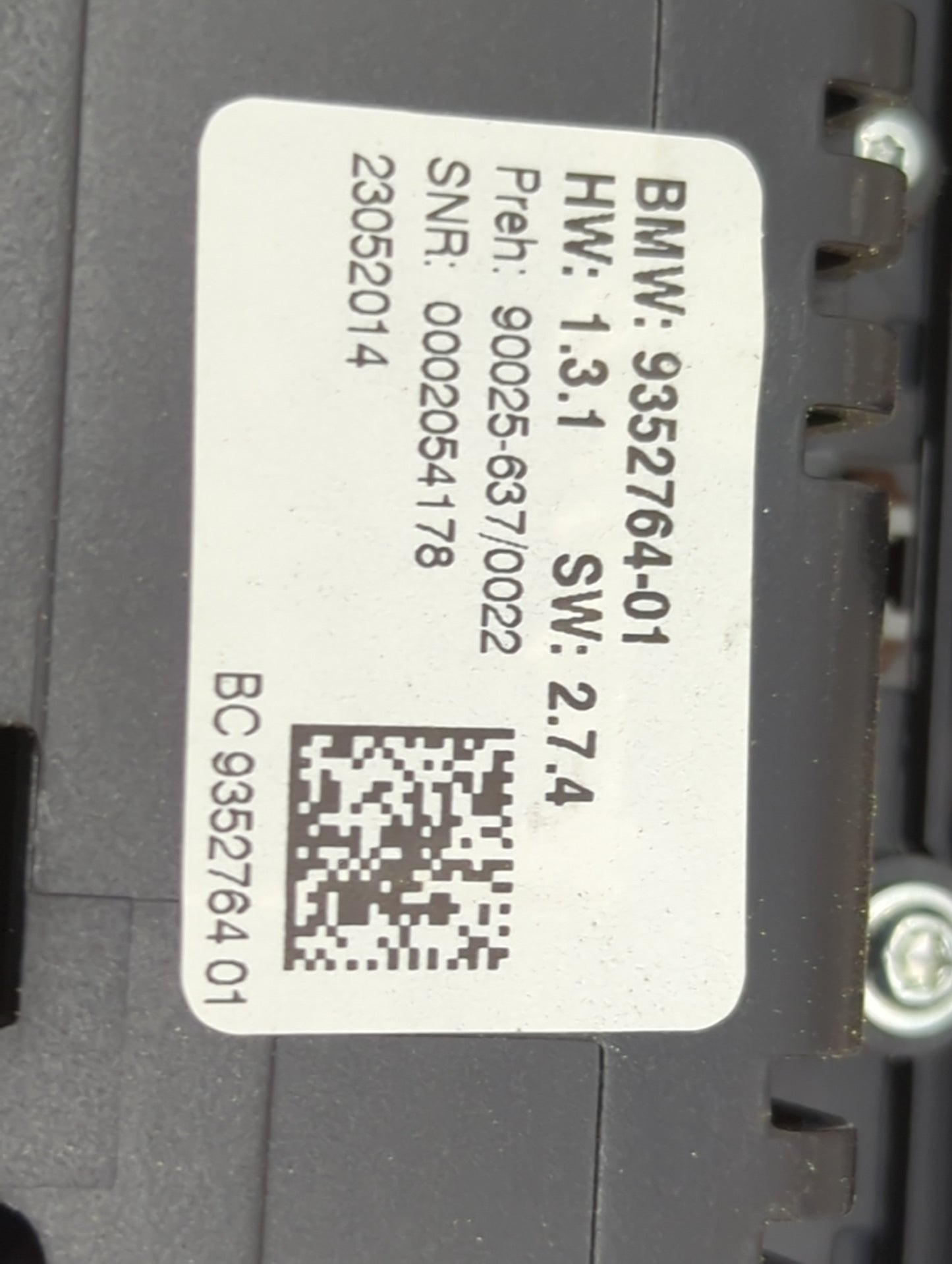 2011-2016 Bmw 535i Climate Control Module Temperature AC/Heater Replacement P/N:9352764-01 Fits Fits 2011 2012 2013 2014 201