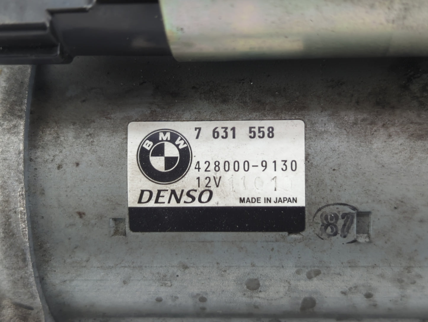 2014-2017 Bmw 535i Car Starter Motor Solenoid OEM P/N:428000-9130 7 631 558 Fits OEM Used Auto Parts - Oemusedautoparts1.com