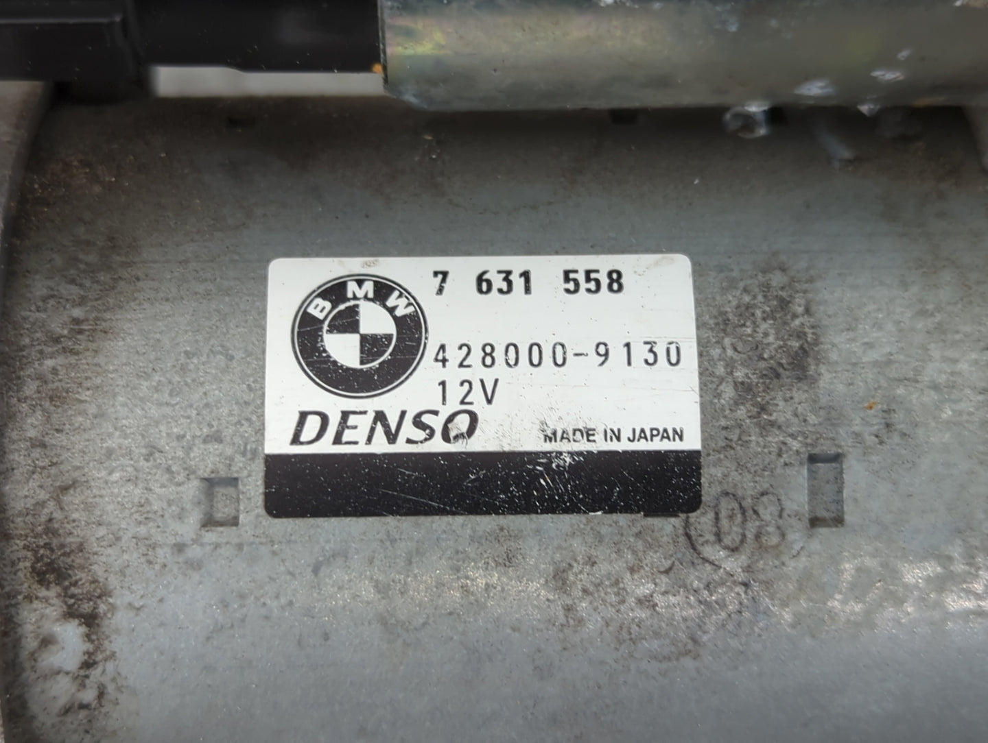 2014-2017 Bmw 535i Gt Car Starter Motor Solenoid OEM P/N:428000-9130 7 631 558 Fits OEM Used Auto Parts - Oemusedautoparts1.