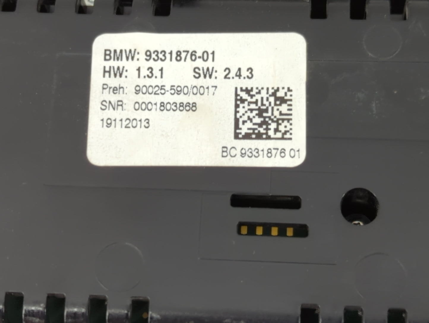 2011-2015 Bmw 740i Radio AM FM Cd Player Receiver Replacement P/N:19112013 0001803868 Fits Fits 2011 2012 2013 2014 2015 OEM