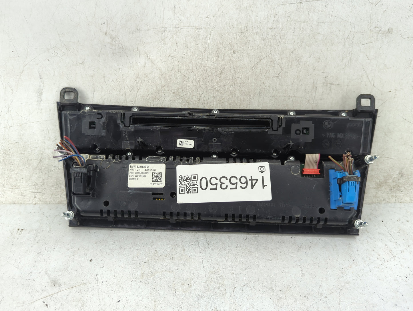 2014 Bmw 750 Climate Control Module Temperature AC/Heater Replacement P/N:9331882-01 9331882 Fits OEM Used Auto Parts - Oemu