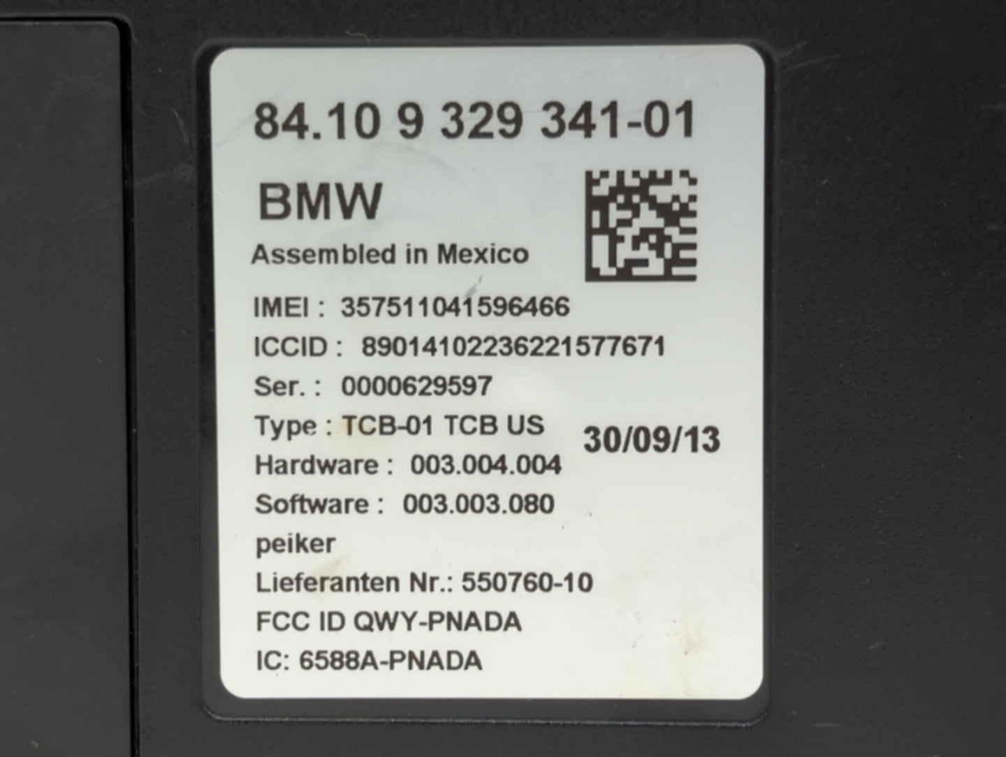 2014 Bmw 750i Am Fm Cd Player Radio Receiver - Oemusedautoparts1.com