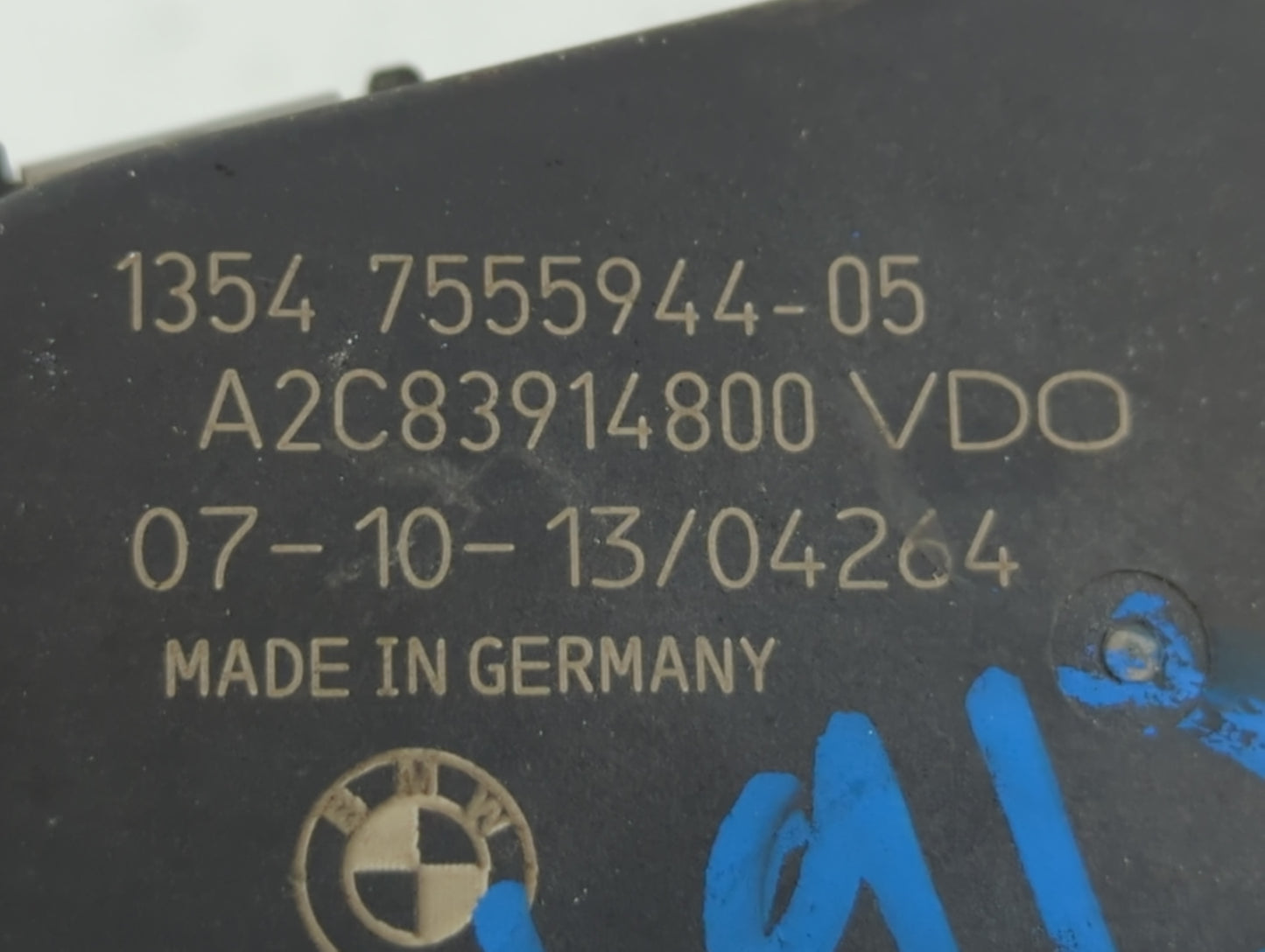 2014 Bmw 750i Throttle Body P/N:A2C83914800 1354 7555944-05 Fits OEM Used Auto Parts - Oemusedautoparts1.com