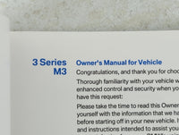 2014 Bmw M3 Owners Manual Book Guide OEM Used Auto Parts - Oemusedautoparts1.com