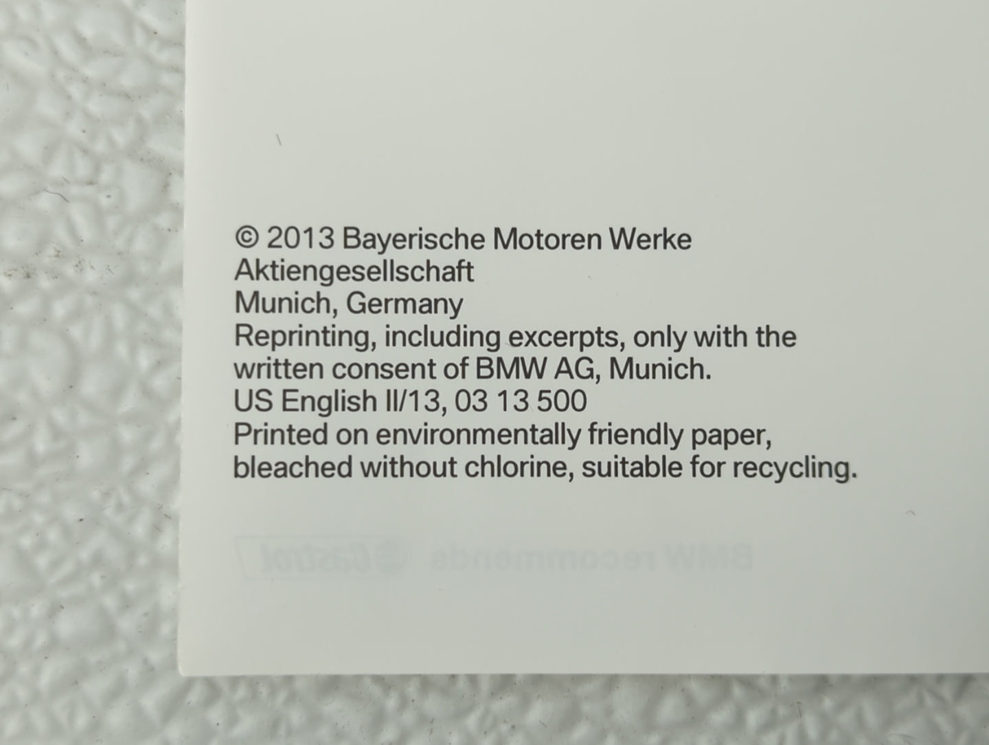 2014 Bmw M3 Owners Manual Book Guide OEM Used Auto Parts - Oemusedautoparts1.com