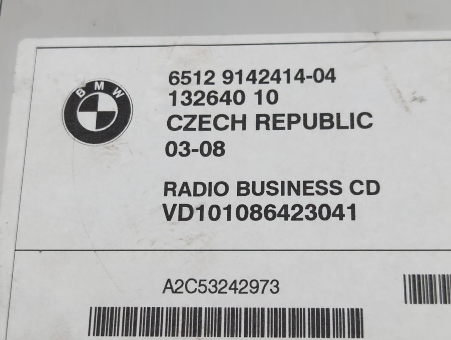 2012-2015 Bmw X1 Radio AM FM Cd Player Receiver Replacement P/N:6512 9142414-04 Fits Fits 2010 2011 2012 2013 2014 2015 2016