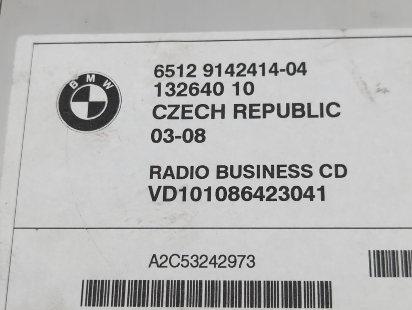 2012-2015 Bmw X1 Radio AM FM Cd Player Receiver Replacement P/N:6512 9142414-04 Fits Fits 2010 2011 2012 2013 2014 2015 2016