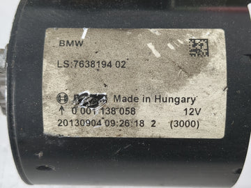 2012-2015 Bmw X1 Car Starter Motor Solenoid OEM P/N:7638194 02 Fits Fits 2012 2013 2014 2015 2016 2017 OEM Used Auto Parts