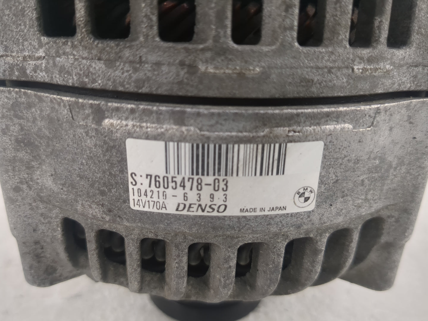 2012-2015 Bmw X1 Alternator Replacement Generator Charging Assembly Engine OEM P/N:104210-6393 7605478-03 Fits OEM Used Auto