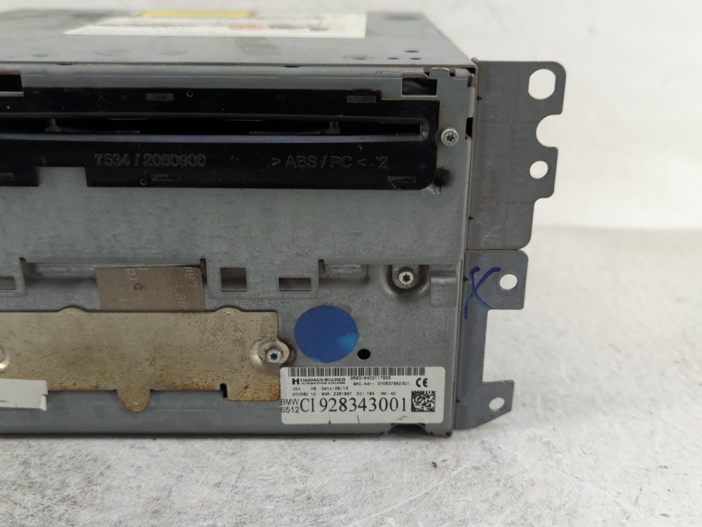 2012-2015 Bmw X1 Radio AM FM Cd Player Receiver Replacement P/N:928343001 Fits Fits 2010 2011 2012 2013 2014 2015 2016 OEM U