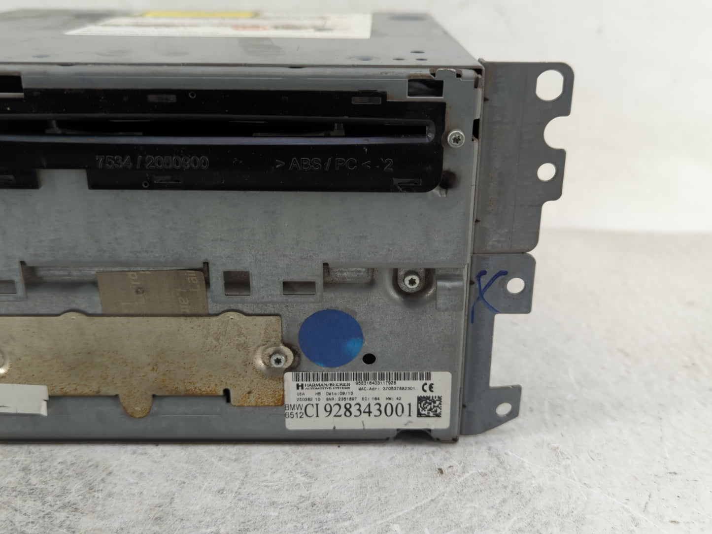 2012-2015 Bmw X1 Radio AM FM Cd Player Receiver Replacement P/N:928343001 Fits Fits 2010 2011 2012 2013 2014 2015 2016 OEM U