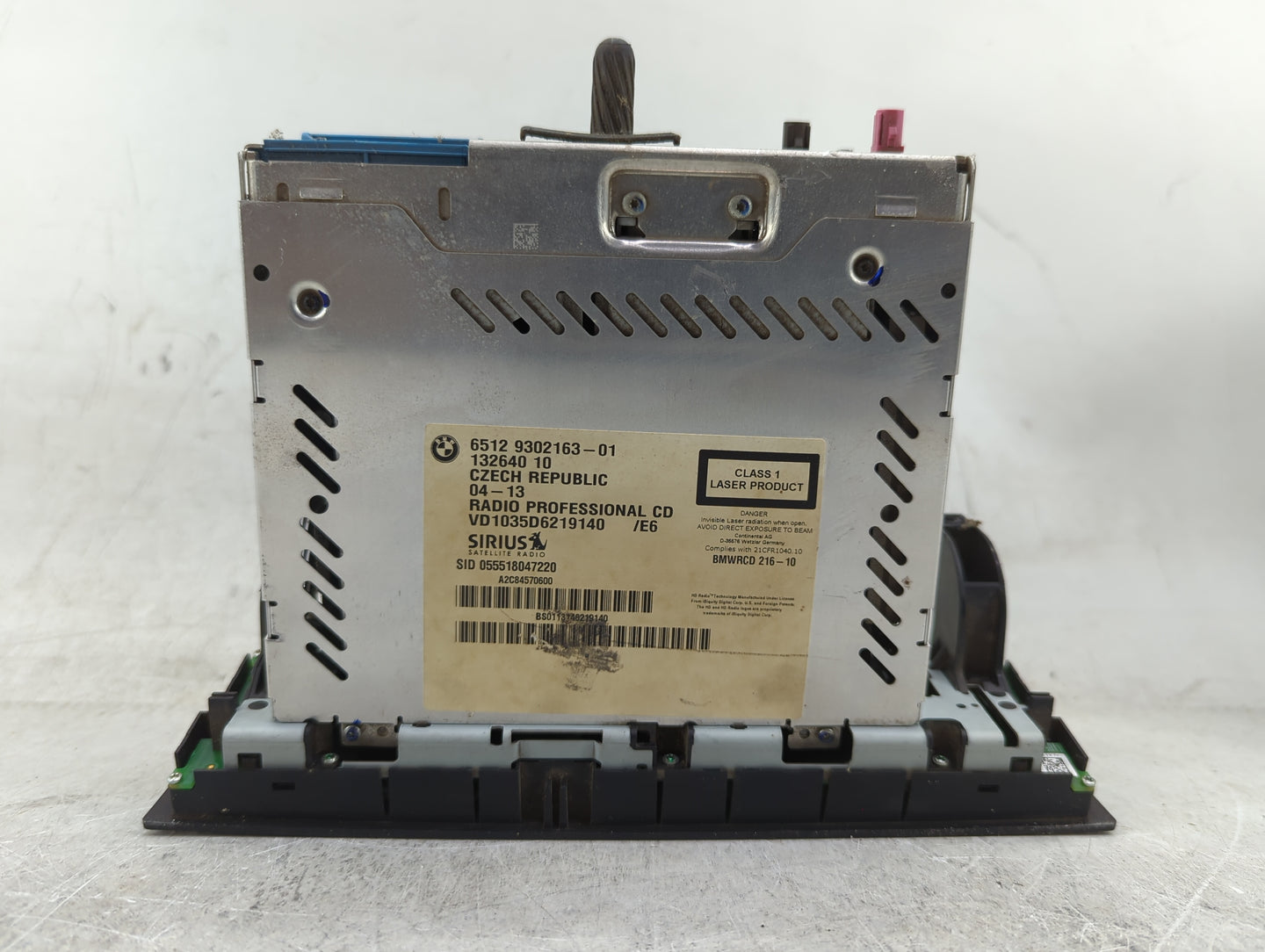 2012-2015 Bmw X1 Radio AM FM Cd Player Receiver Replacement P/N:9302163-01 65129302163-01 Fits OEM Used Auto Parts - Oemused