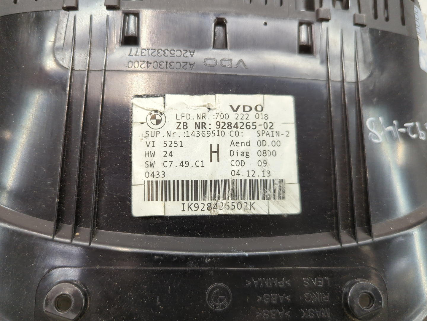2013-2015 Bmw X1 Instrument Cluster Speedometer Gauges P/N:9284265-02 A2C82643200 Miles:78K Fits OEM Used Auto Parts - Oemus
