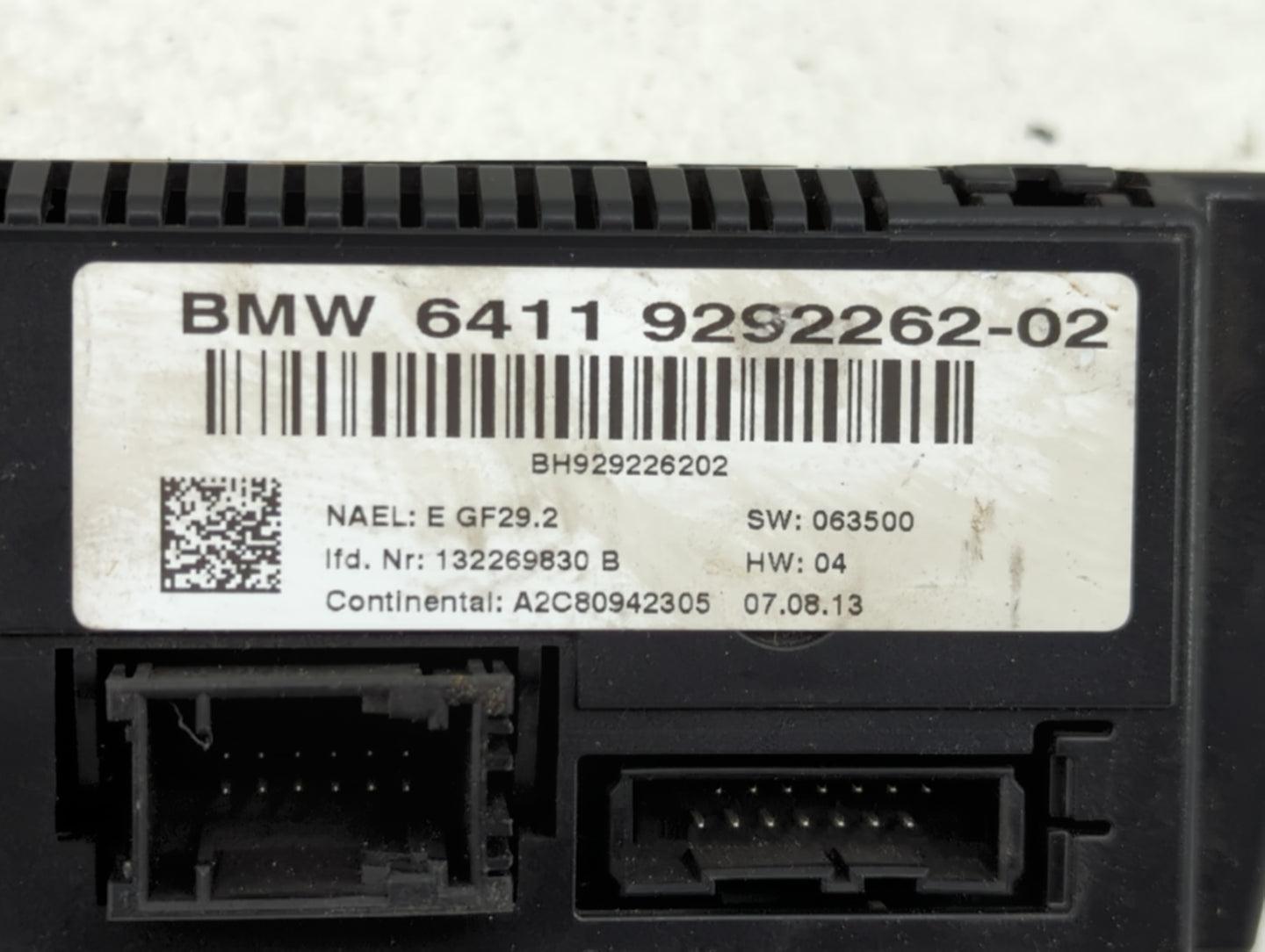 2012-2015 Bmw X1 Climate Control Module Temperature AC/Heater Replacement P/N:9292262-02 Fits Fits 2010 2011 2012 2013 2014 