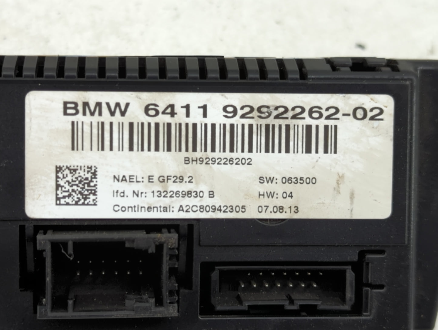 2012-2015 Bmw X1 Climate Control Module Temperature AC/Heater Replacement P/N:9292262-02 Fits Fits 2010 2011 2012 2013 2014 
