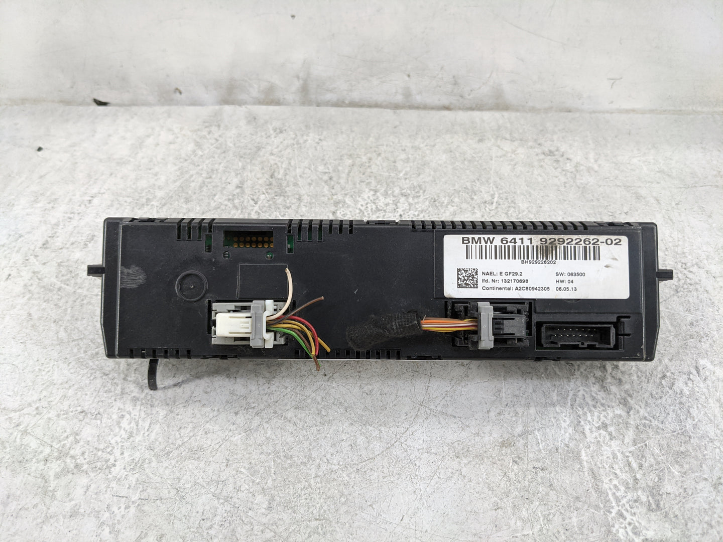 2012-2015 Bmw X1 Climate Control Module Temperature AC/Heater Replacement P/N:64119292262-02 6411 9292262-02 Fits OEM Used A