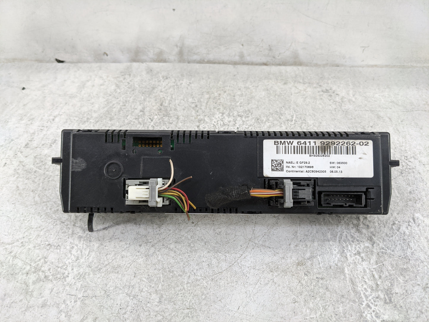2012-2015 Bmw X1 Climate Control Module Temperature AC/Heater Replacement P/N:64119292262-02 6411 9292262-02 Fits OEM Used A