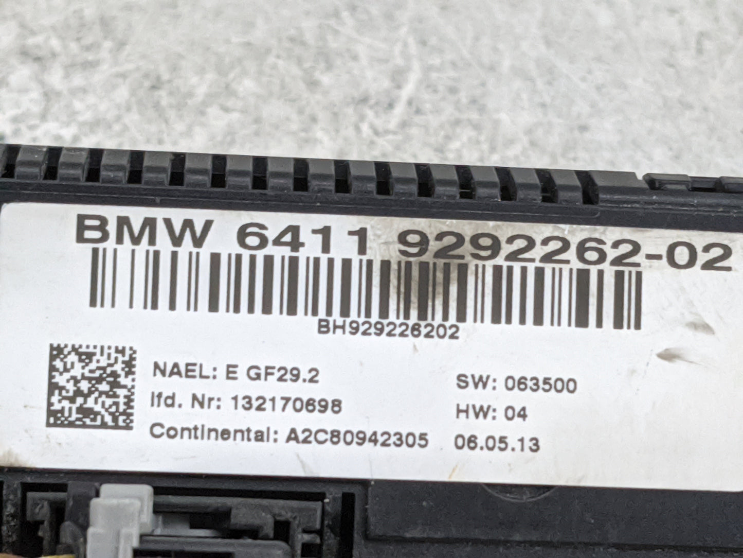 2012-2015 Bmw X1 Climate Control Module Temperature AC/Heater Replacement P/N:64119292262-02 6411 9292262-02 Fits OEM Used A