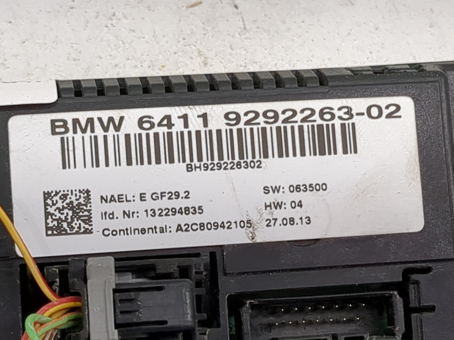 2014 Bmw X1 Climate Control Module Temperature AC/Heater Replacement P/N:6411 9292263-02 A2C80942105 Fits OEM Used Auto Part