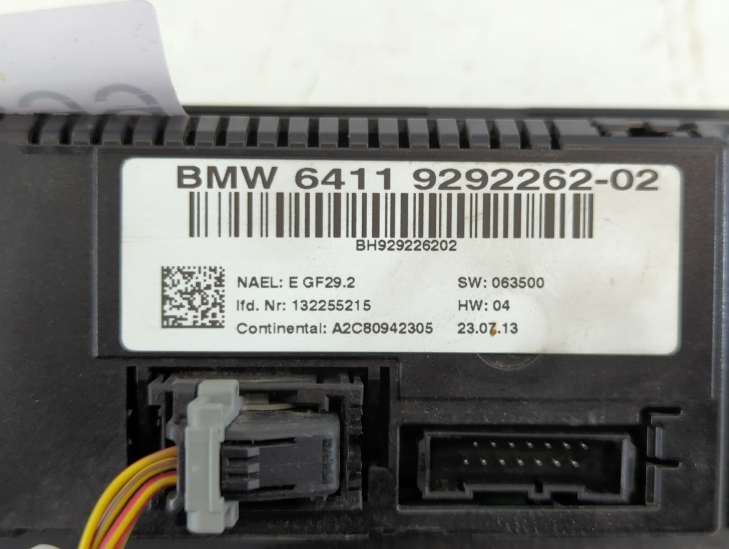 2012-2015 Bmw X1 Climate Control Module Temperature AC/Heater Replacement P/N:6411 9292262-02 Fits OEM Used Auto Parts - Oem
