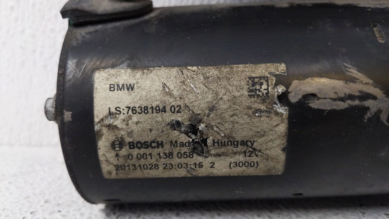 2012-2015 Bmw X1 Car Starter Motor Solenoid OEM P/N:8612576 7638194 Fits Fits 2012 2013 2014 2015 2016 2017 2018 OEM Used Au