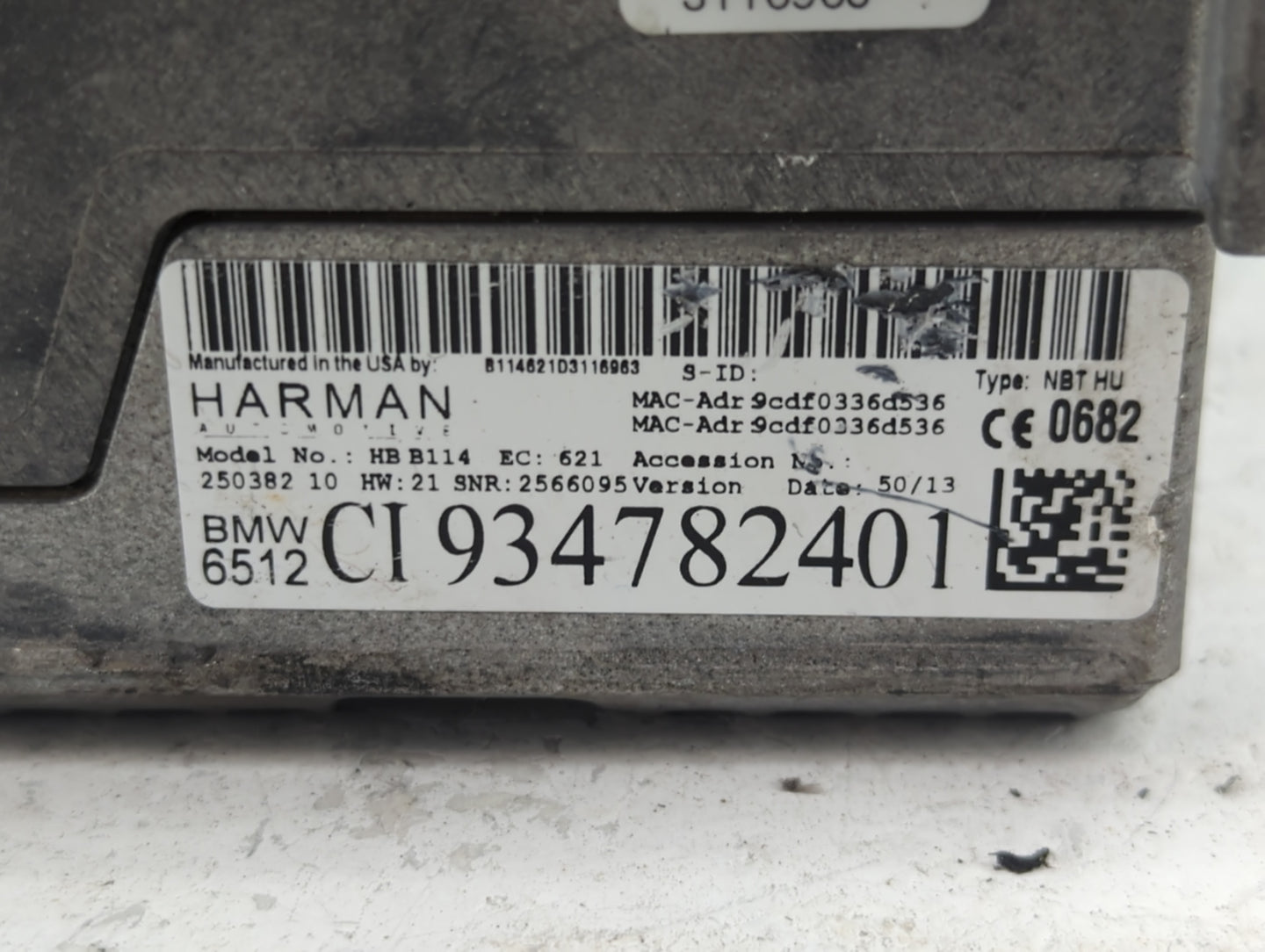 2013-2017 Bmw X3 Radio AM FM Cd Player Receiver Replacement P/N:934782401 Fits Fits 2013 2014 2015 2016 2017 OEM Used Auto P