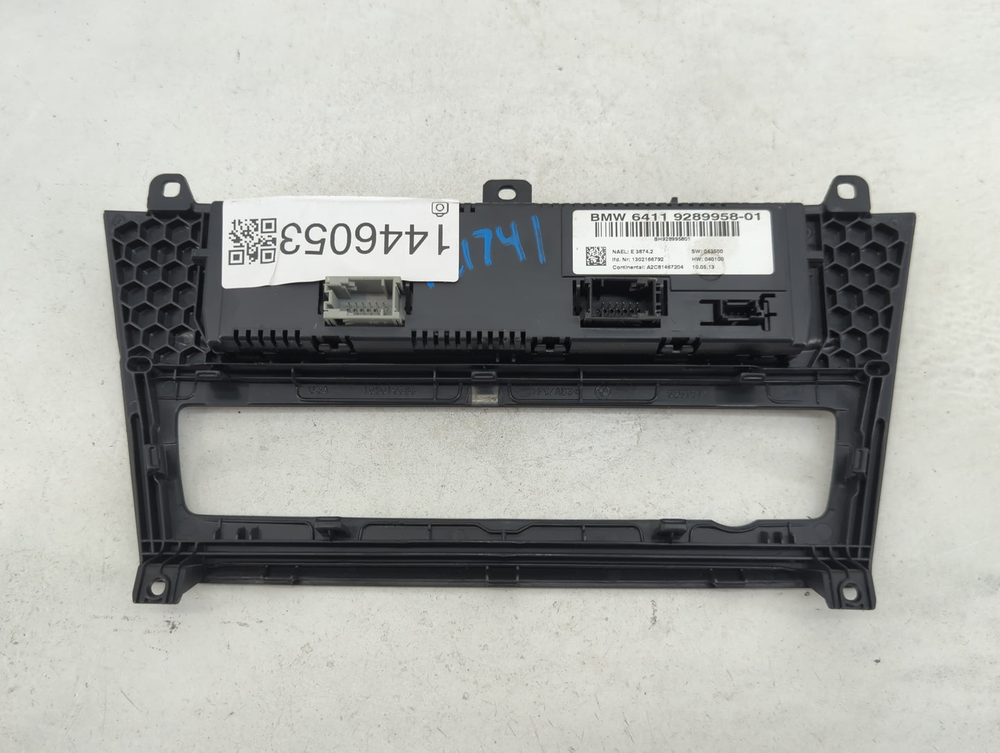 2011-2014 Bmw X3 Climate Control Module Temperature AC/Heater Replacement P/N:64119289958-01 BH928995801 Fits OEM Used Auto 
