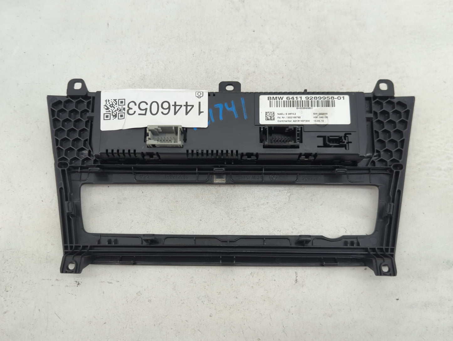 2011-2014 Bmw X3 Climate Control Module Temperature AC/Heater Replacement P/N:64119289958-01 BH928995801 Fits OEM Used Auto 