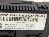 2011-2014 Bmw X3 Climate Control Module Temperature AC/Heater Replacement P/N:64119312722-01 A2C87187200 Fits OEM Used Auto 