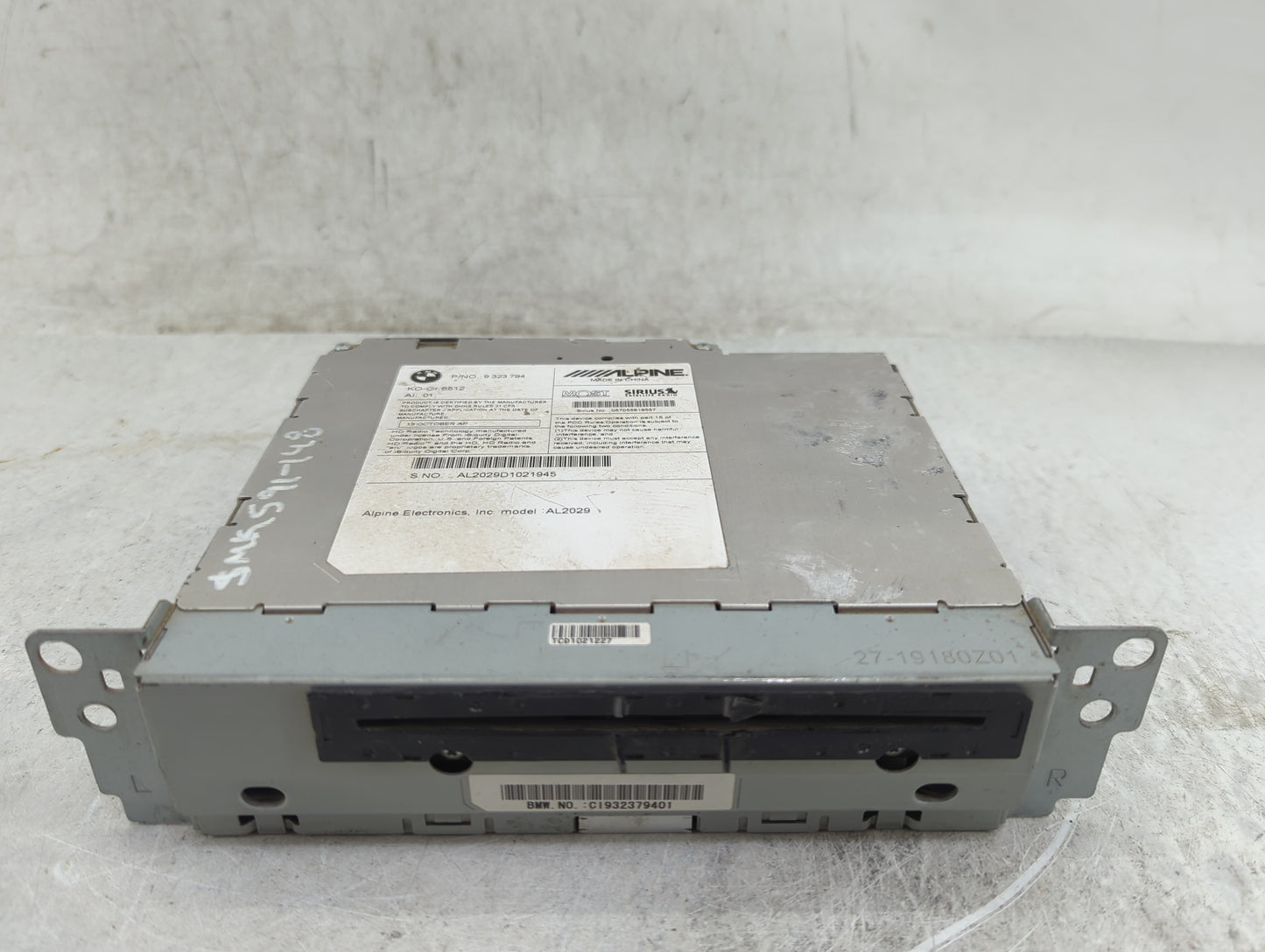 2013-2017 Bmw X3 Radio AM FM Cd Player Receiver Replacement P/N:9323784 AL2029, CI932379401 Fits Fits 2013 2014 2015 2016 20