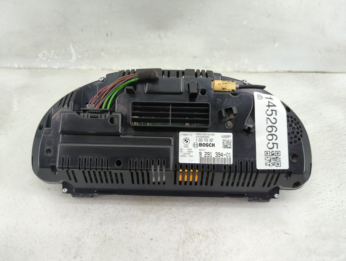 2013-2014 Bmw X3 Instrument Cluster Speedometer Gauges P/N:9312038-01 0263724021, 173884-10 Miles: Fits Fits 2011 2012 2013 