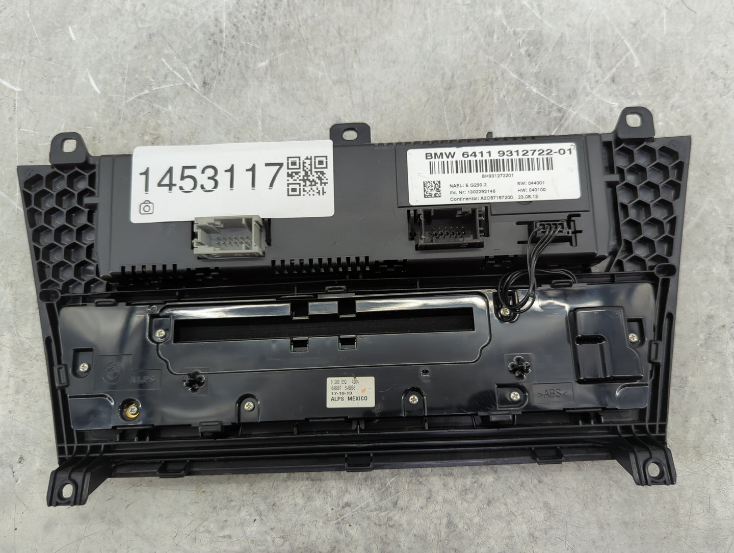 2013-2014 Bmw X3 Climate Control Module Temperature AC/Heater Replacement P/N:64119312722-01 9312722201 Fits Fits 2013 2014 