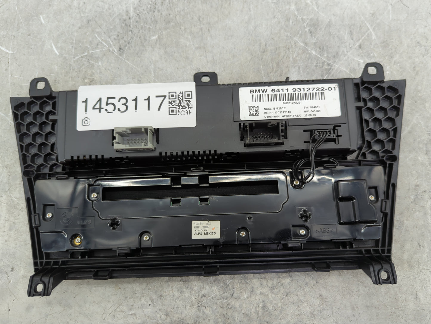 2013-2014 Bmw X3 Climate Control Module Temperature AC/Heater Replacement P/N:64119312722-01 9312722201 Fits Fits 2013 2014 