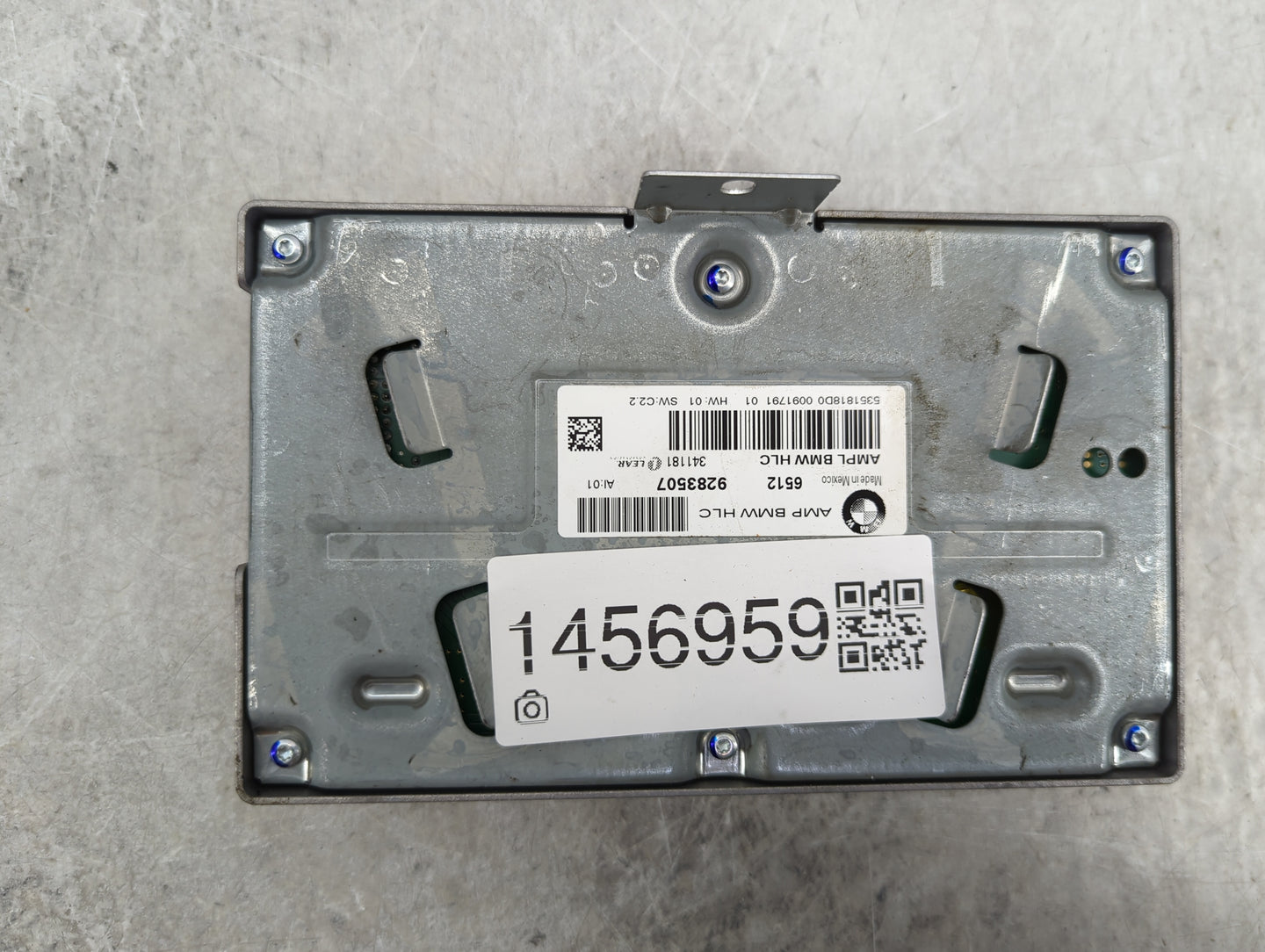 2014 Bmw X3 Radio Speaker Amplifier 9283507|341181|5351818d0 - Oemusedautoparts1.com