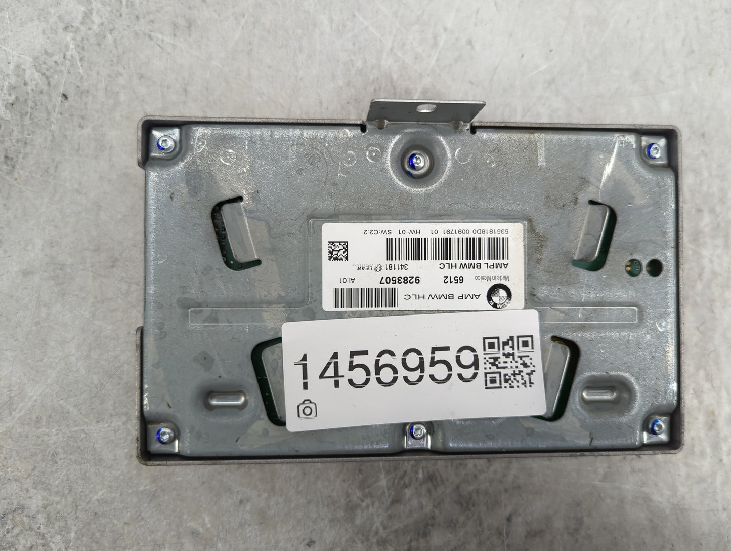 2014 Bmw X3 Radio Speaker Amplifier 9283507|341181|5351818d0 - Oemusedautoparts1.com