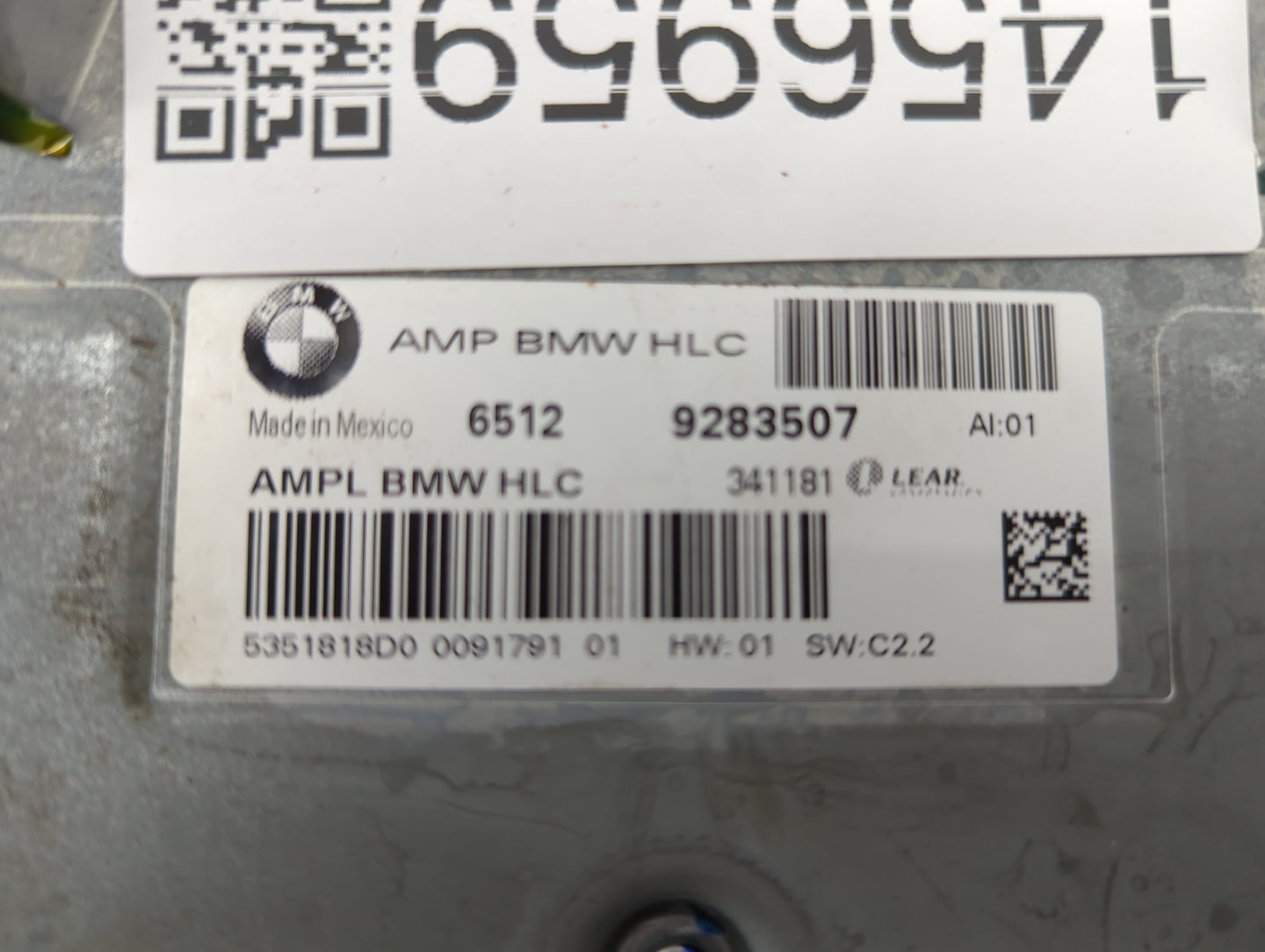 2014 Bmw X3 Radio Speaker Amplifier 9283507|341181|5351818d0 - Oemusedautoparts1.com