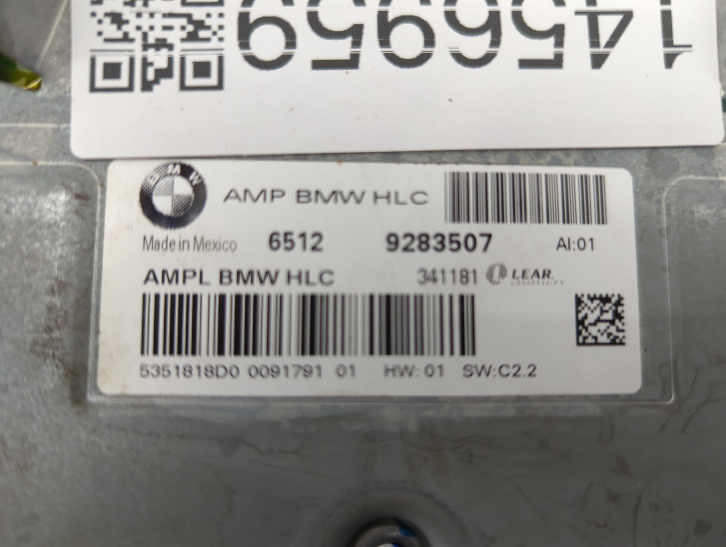 2014 Bmw X3 Radio Speaker Amplifier 9283507|341181|5351818d0 - Oemusedautoparts1.com