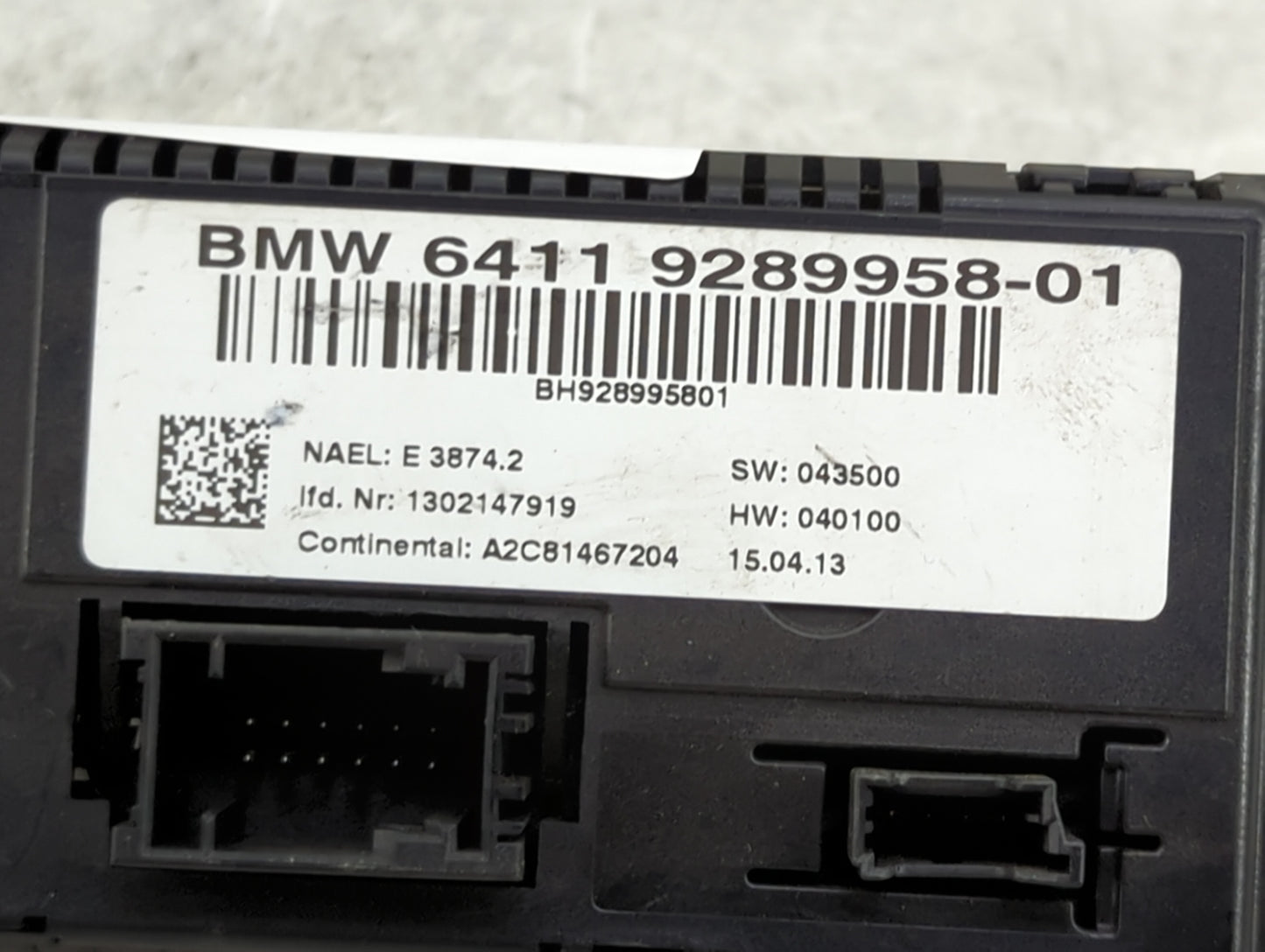 2011-2014 Bmw X3 Climate Control Module Temperature AC/Heater Replacement P/N:9289958-01 Fits Fits 2011 2012 2013 2014 OEM U