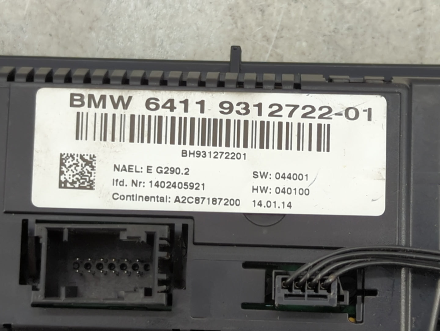 2011-2014 Bmw X3 Climate Control Module Temperature AC/Heater Replacement P/N:9312722-01 Fits Fits 2011 2012 2013 2014 OEM U