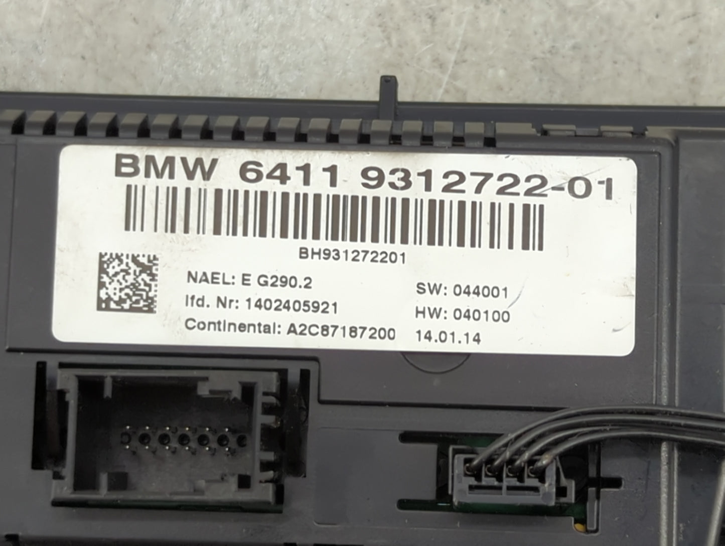 2011-2014 Bmw X3 Climate Control Module Temperature AC/Heater Replacement P/N:9312722-01 Fits Fits 2011 2012 2013 2014 OEM U