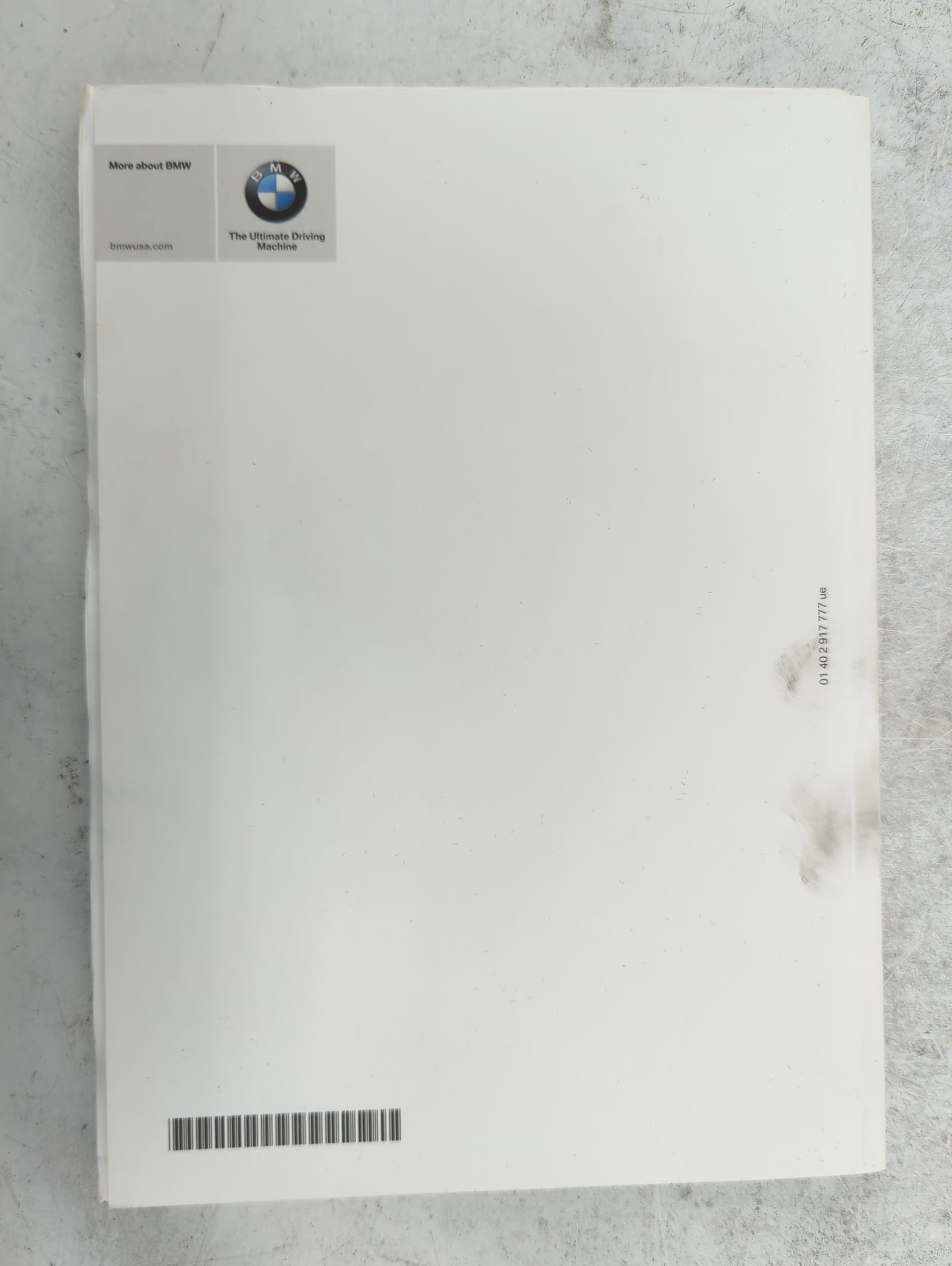 2014 Bmw X3 Owners Manual Book Guide P/N:01402917777 01402917898 OEM Used Auto Parts - Oemusedautoparts1.com