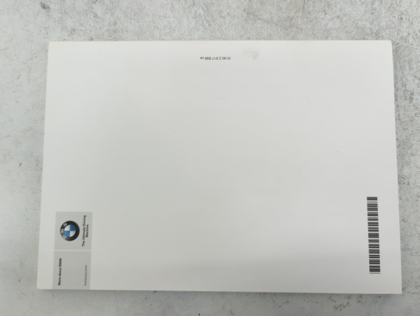 2014 Bmw X3 Owners Manual Book Guide P/N:01402917777 01402917898 OEM Used Auto Parts - Oemusedautoparts1.com