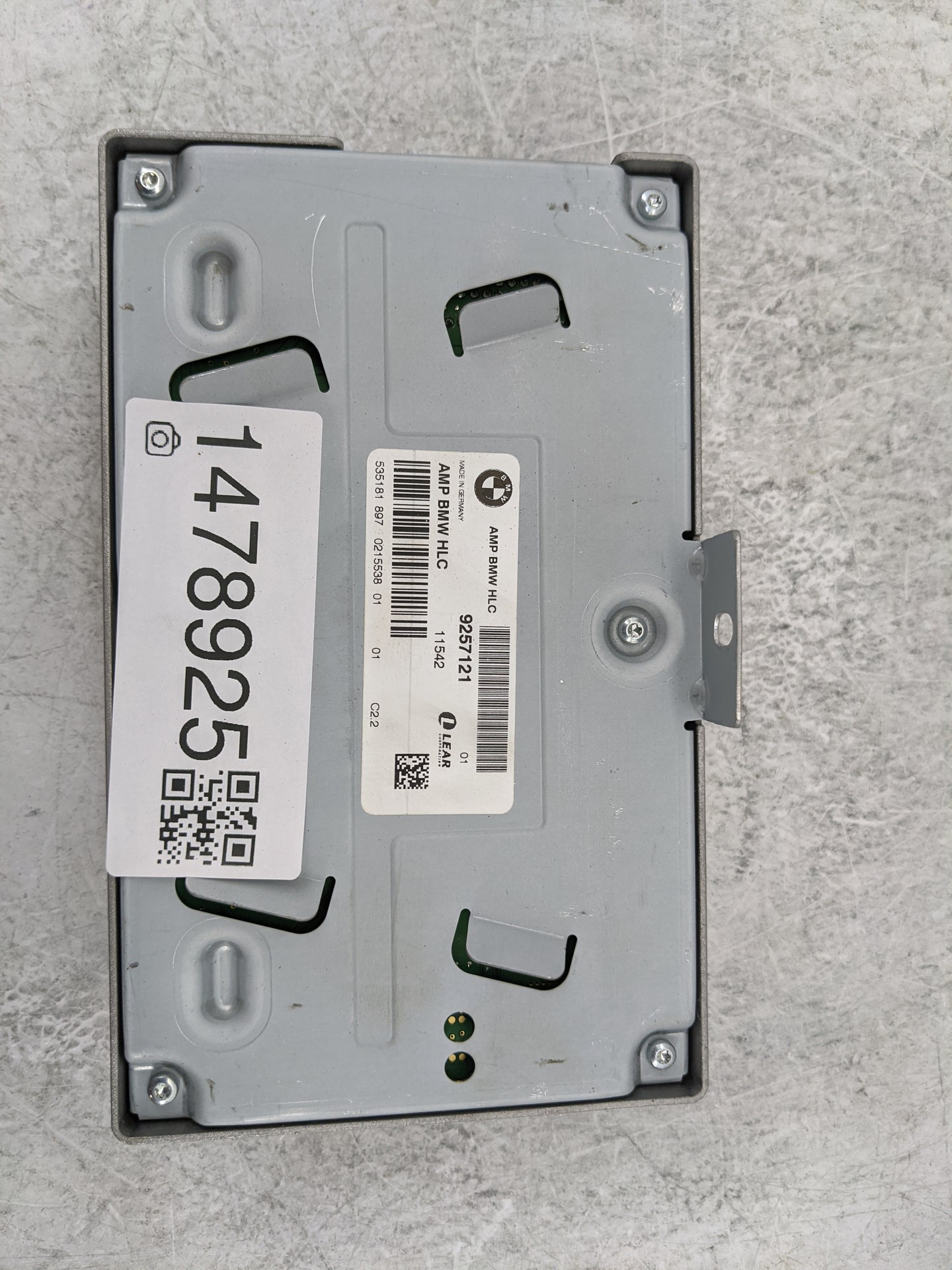 2011-2014 Bmw X3 Radio Speaker Amplifier 9257121|535181 897 0215538 01 - Oemusedautoparts1.com