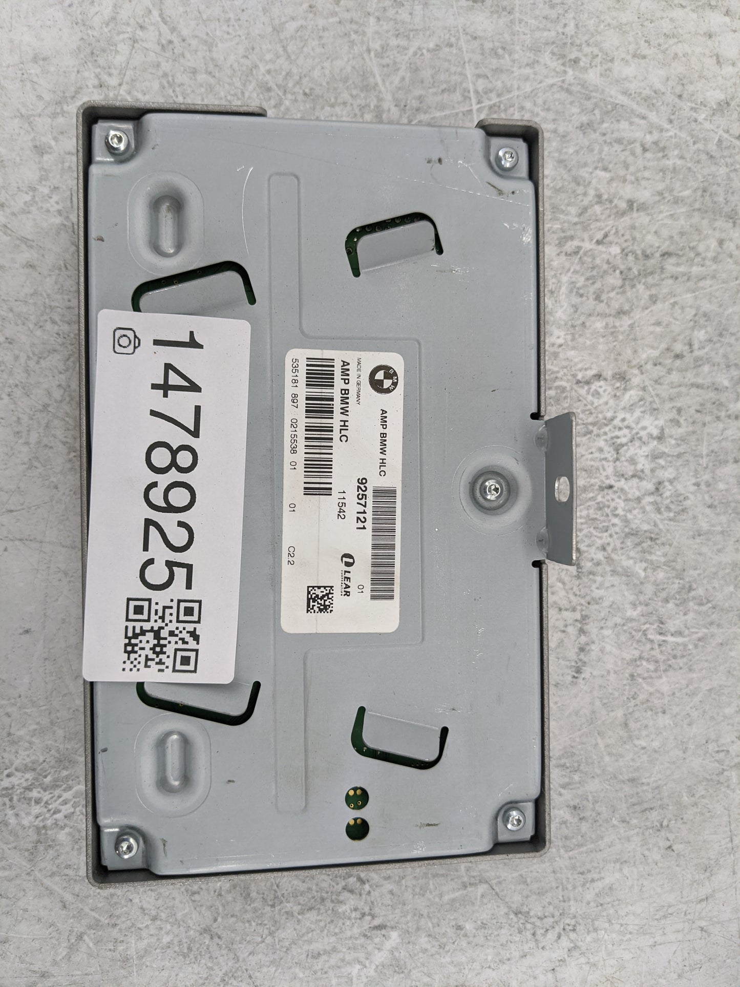2011-2014 Bmw X3 Radio Speaker Amplifier 9257121|535181 897 0215538 01 - Oemusedautoparts1.com